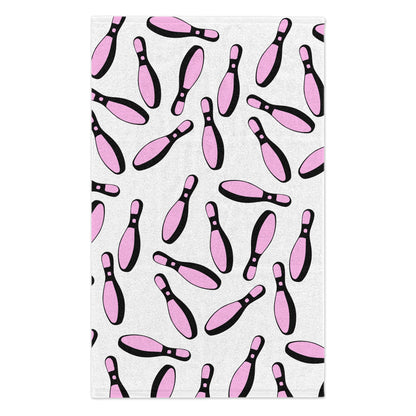 Pink Bowling Pin Towel